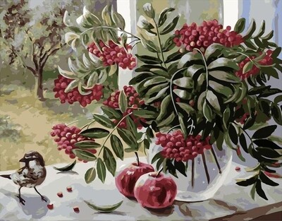 Картина по номерам Colibri "Ягоды и яблоки" 40х50см
