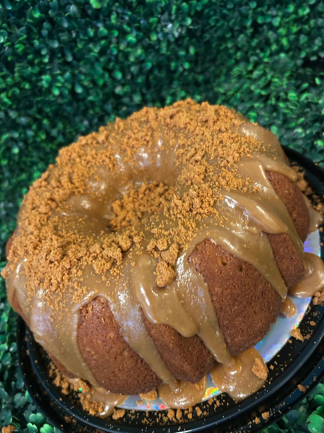 Biscoff Cookie Crumble Pound Cake
