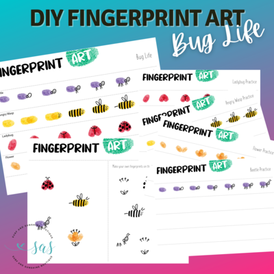 Bug Life Fingerprint Art Tutorial Printables Bug Life Fingerprint Art Tutorial Printables