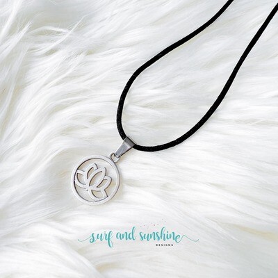 Lotus Flower Pendant Necklace