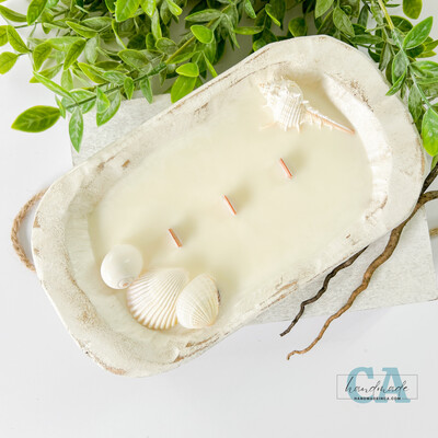 Seashell Dough Bowl 100% Soy Candle