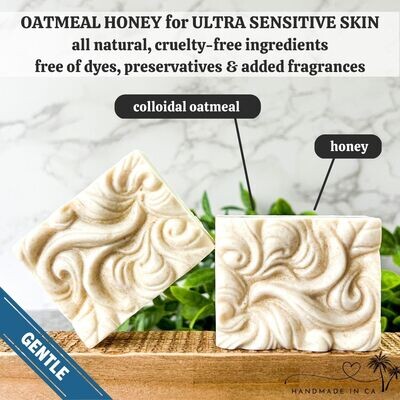 Ultra Gentle Oatmeal + Honey Facial Bar Soap