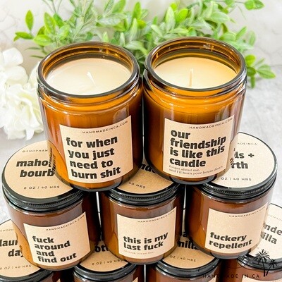 Sassy Candles - Hand Poured 100% Soy Wax