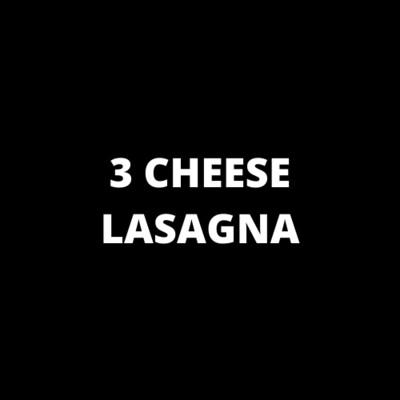 Three Cheese Lasagna