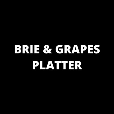 Imported Brie & Grapes
