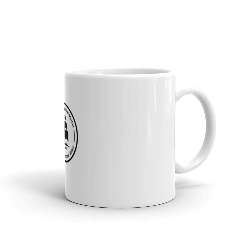 BVMM White glossy mug, Size: 11oz