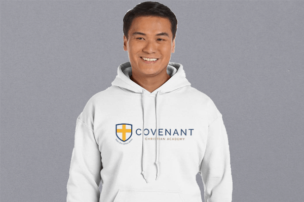 Covenant Christian Academy - Heavy Blend 50/50 Hood (Adult & Youth)