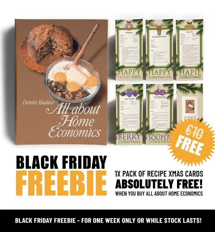 BLACK FRIDAY FREEBIE:  1 x Book + FREE: 5x RECIPE XMAS CARDS)