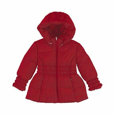 Mayoral Older Girls Bottle Green Long Coat with Fur Hood Mayoral Older Girls Bottle Green Long Coat with Fur Hood