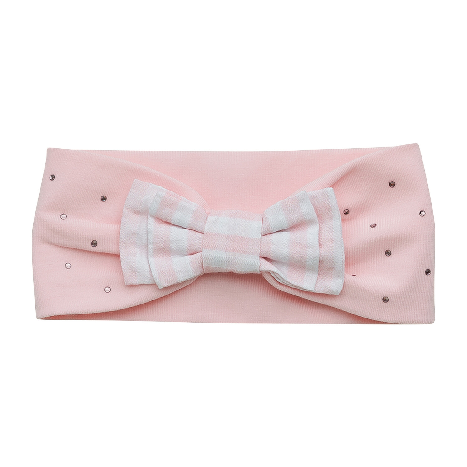 LITTLE A 'GENESIS' PINK & WHITE CHECK HAIRBAND 3118