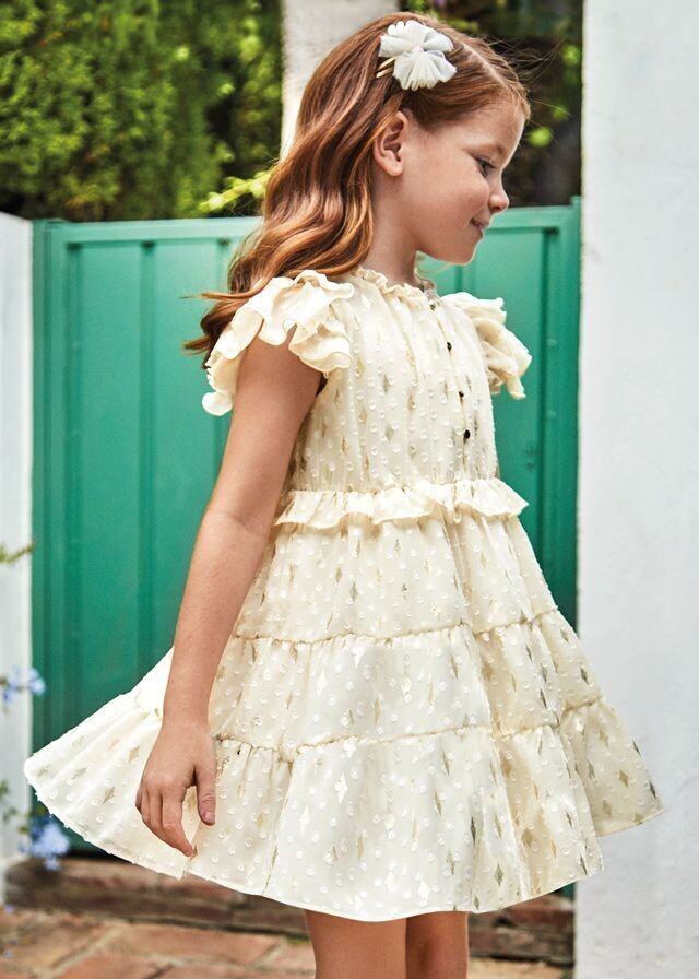 MAYORAL IVORY u0026 GOLD FRILL 3927