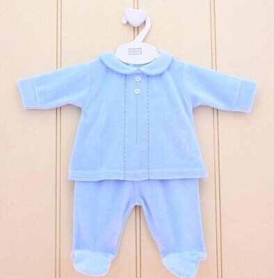PEX PALE BLUE 'CLASSIC' TWO PIECE WITH FEET 8874B