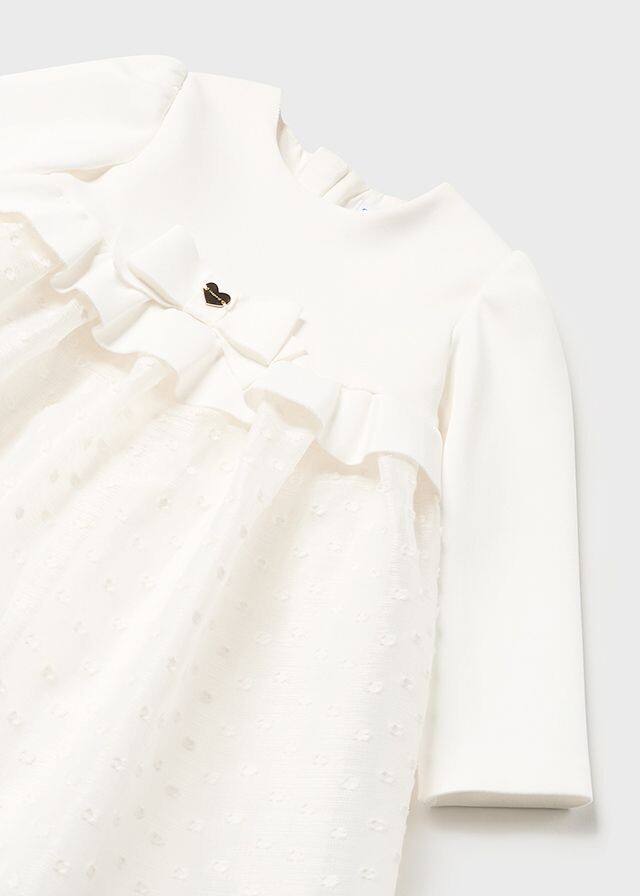 MAYORAL WINTER WHITE DRESS 2972W