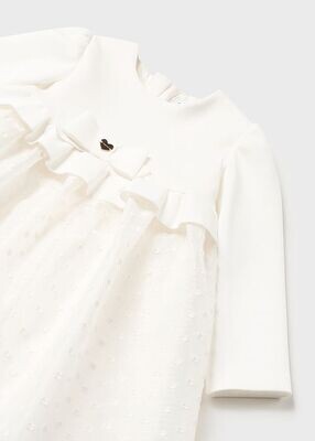 MAYORAL WINTER WHITE DRESS 2972W