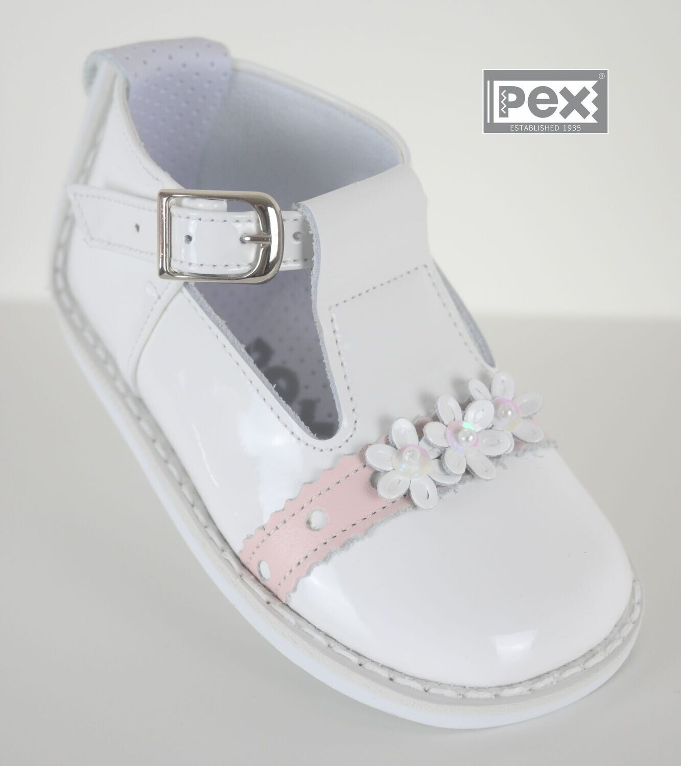 PEX 'DAISY' PINK AND WHITE SHOES