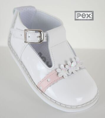 PEX 'DAISY' PINK AND WHITE SHOES