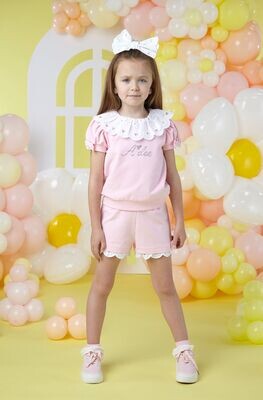 A DEE 'LINDA' PINK SHORT SET 1503