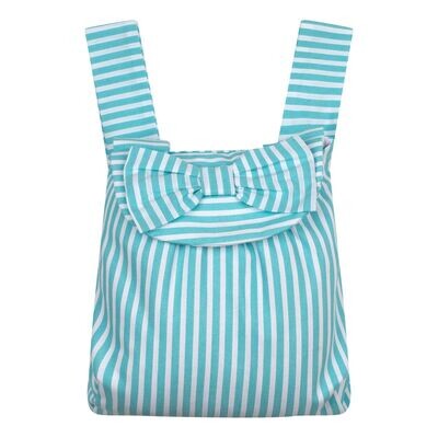 A DEE 'OPAL' OCEAN PEARL STRIPE BACKPACK BAG 4928