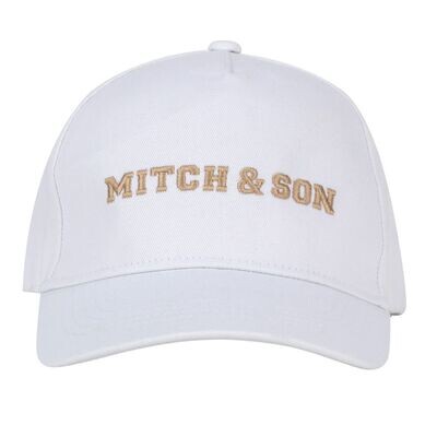 MITCH & SON 'TARAK' WHITE LOGO CAP 4122