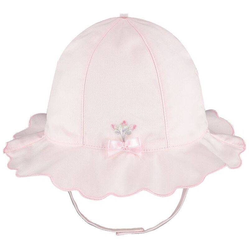 EMILE ET ROSE 'SHAYLA' PALE PINK ROSEBUD SUN HAT 4767