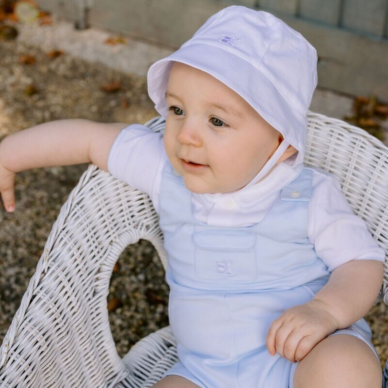 EMILE ET ROSE 'GIBSON' WHITE FISHERMAN SUN HAT 4777W