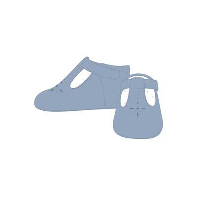 MAYORAL SOFT BLUE T BAR BABY SHOES 9737B