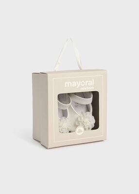 MAYORAL WHITE SOFT BABY MARY JANE SHOES 9740 W MAYORAL WHITE SOFT BABY MARY JANE SHOES 9740 W