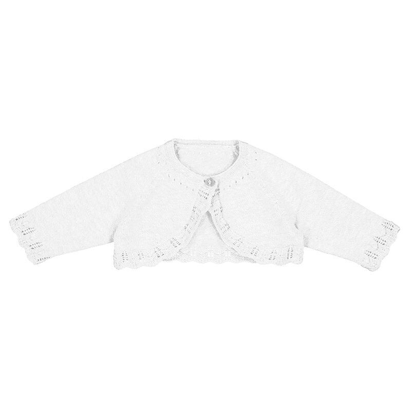 MAYORAL WHITE BOLERO CARDIGAN 318