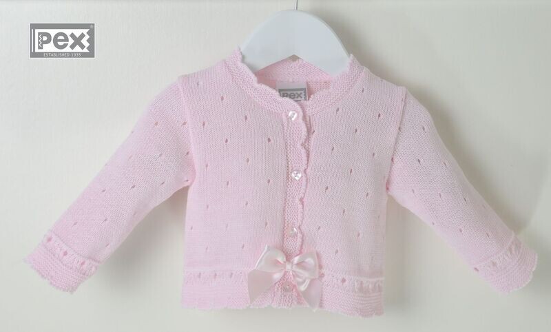 PEX 'MIRANDA' PINK FINE KNIT CARDIGAN 2080