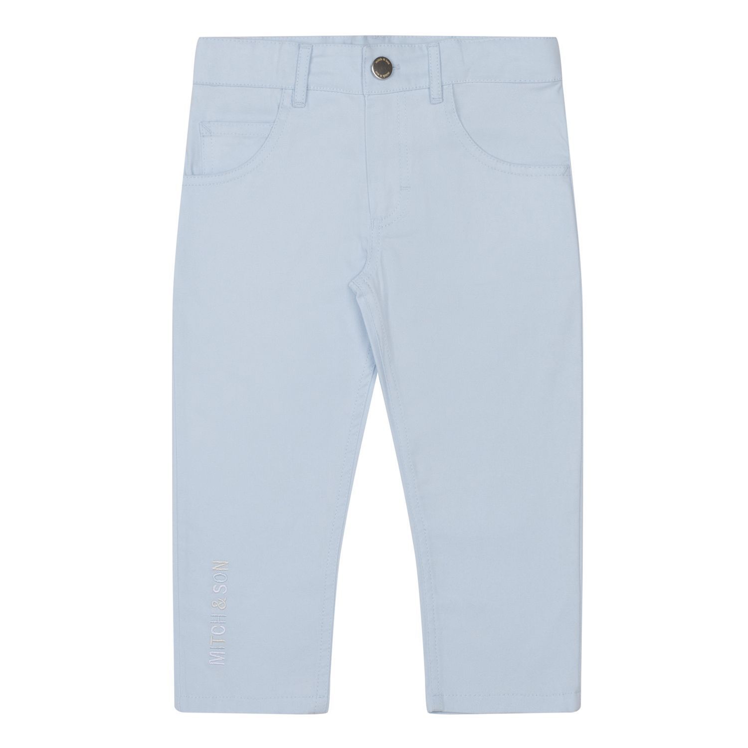 MITCH & SON 'ARDEN' BLUE TWILL TROUSER 4414