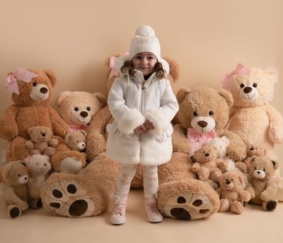 LITTLE A 'HONEY' WHITE HOODED JACKET 4301 LITTLE A 'HONEY' WHITE HOODED JACKET 4301