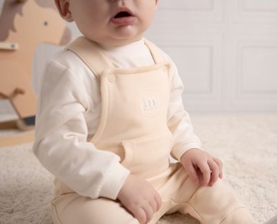 MITCH & SON 'DREW' BEIGE DUNGAREE SET 4707 MITCH & SON 'DREW' BEIGE DUNGAREE SET 4707