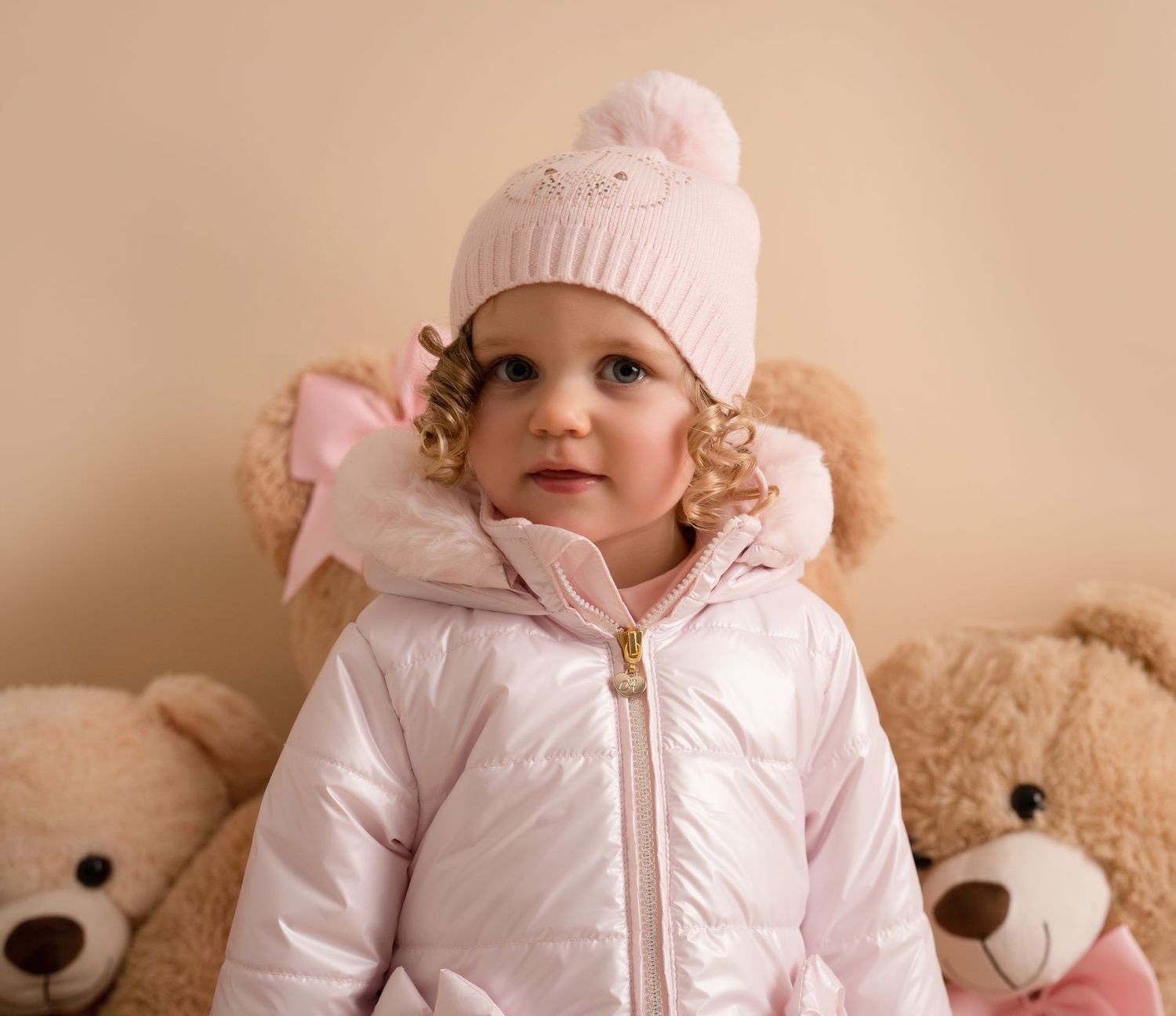 LITTLE A HONEY PINK HODDED JACKET 4301P