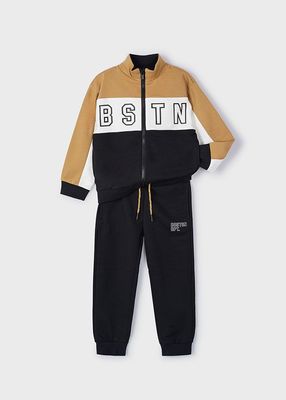 MAYORAL TOFFEE & BLACK TRACKSUIT 4876