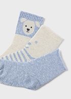 MAYORAL BLUE 3 PAIR SOCKS 10758