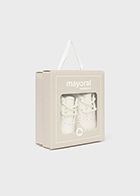 MAYORAL SOFT NATURAL LACE UP BABY SHOES 9782