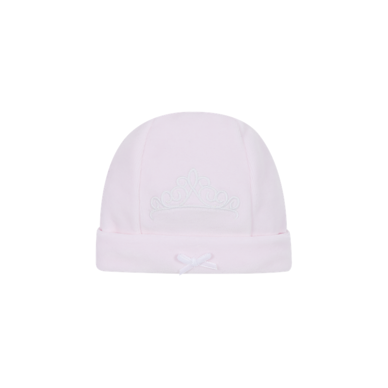 DEOLINDA 'PRINCESS CROWN' EMBROIDERED PINK PULL ON HAT DEO1037