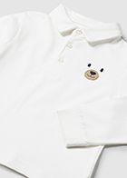 MAYORAL IVORY LONG SLEEVE POLO 2184C