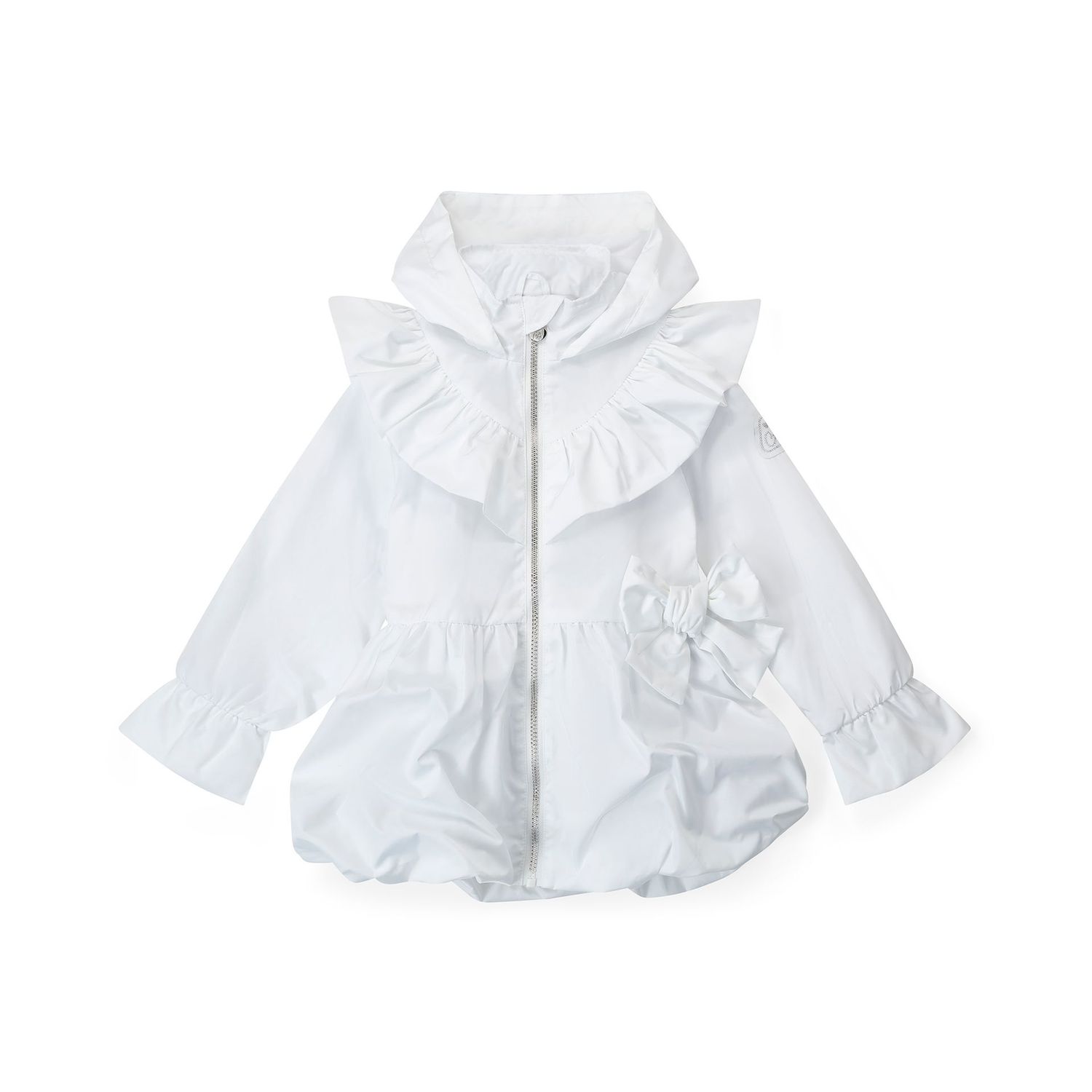 A DEE 'NATALIE' WHITE BOW JACKET AD2204