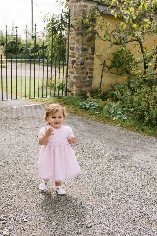 EMILE ET ROSE 'JASMINE' PALE PINK  FANCY DRESS & PANTS ER8466
