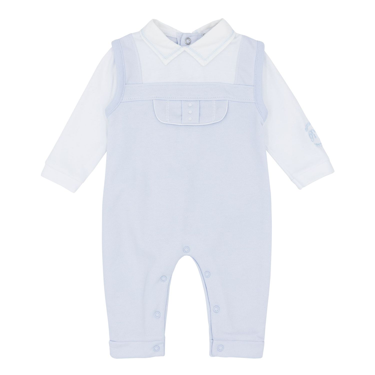 PASTELS & CO "ALBION" BLUE MOCK DUNGAREE	PAS100B