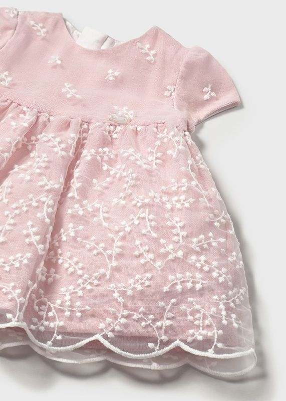MAYORAL FANCY PALE PINK DRESS & PANT MAY1862 MAYORAL FANCY PALE PINK DRESS & PANT MAY1862