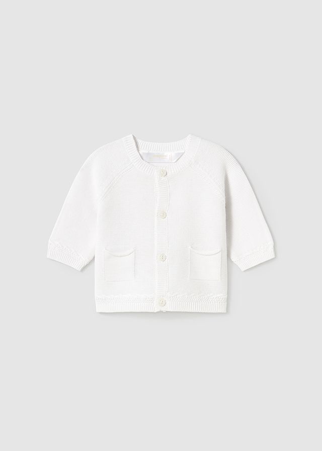 MAYORAL BOYS WHITE CARDIGAN MAY1393