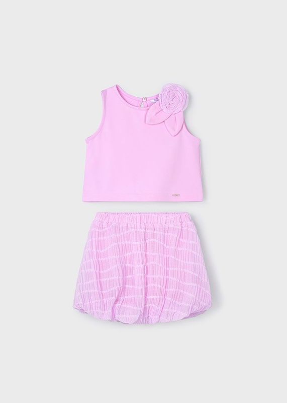 MAYORAL PINK SKIRT SET MAY3966