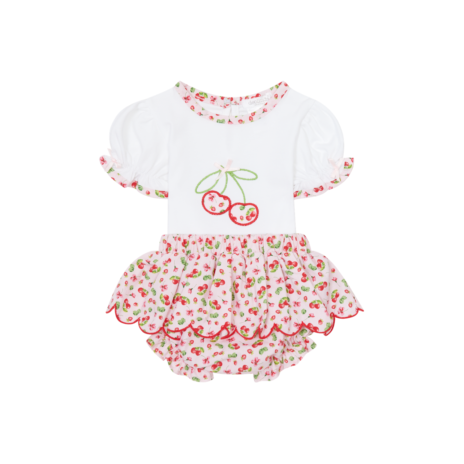 DEOLINDA 'CHERRIES' PRINT JAM PANT SET   DEO5703