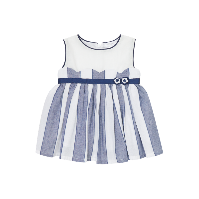 DEOLINDA 'NAUTICAL' NAVY & WHITE STRIPE DRESS DEO5414