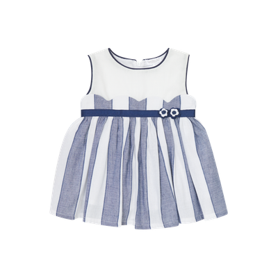 DEOLINDA 'NAUTICAL' NAVY & WHITE STRIPE DRESS DEO5414