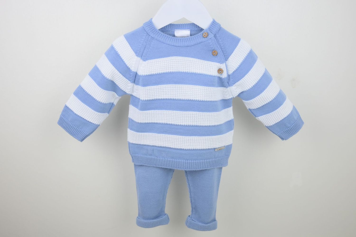 PEX 'FRANKIE' BLUE AND WHITE TWO PIECE TROUSER SET PEX548B