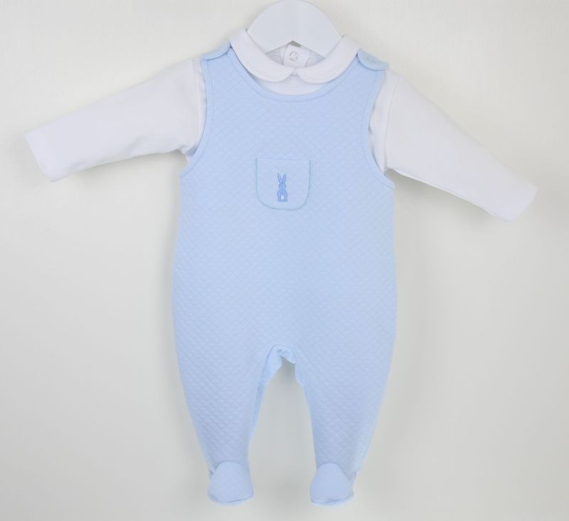 PEX ''BUNNY' PALE BLUE DUNGAREE SET PEX109