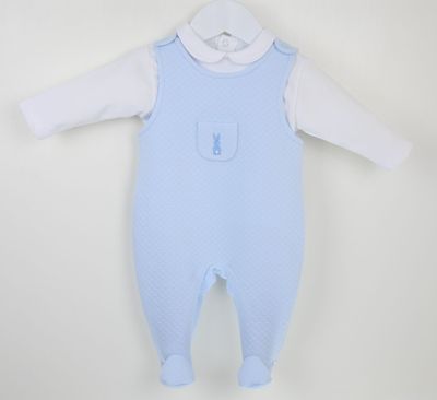 PEX ''BUNNY' PALE BLUE DUNGAREE SET PEX109